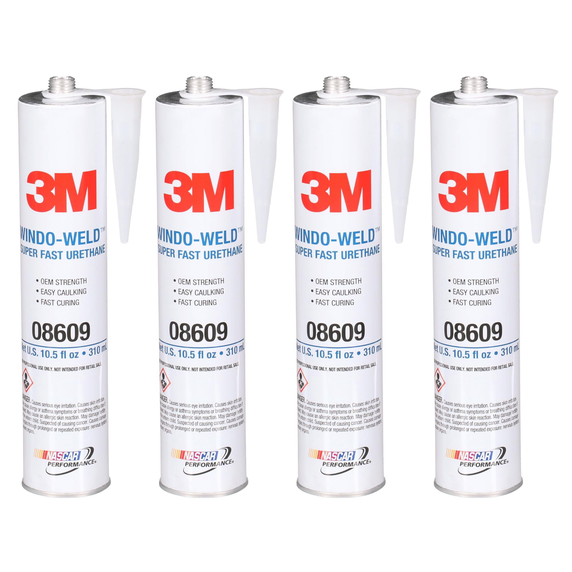 3M 08609 Window-Weld Super Fast Urethane Black Cartridge - 10.5 fl